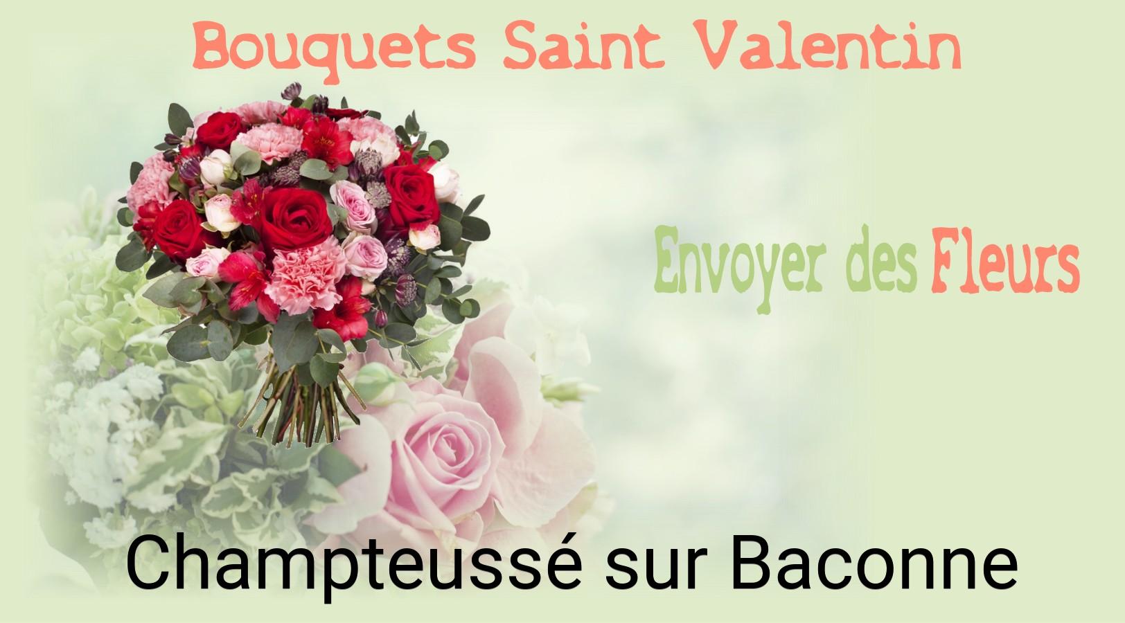Roses de Saint-Valentin livrées à Champteussé-sur-Baconne